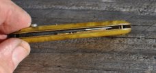 Remington Schrade Press Button R8055 Not Working Translucent Yellow All Parts Present Good Project!