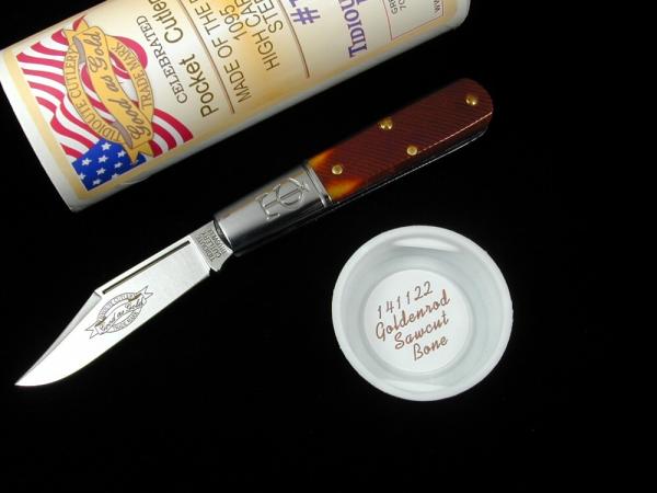 Great Eastern Cutlery GEC Goldenrod Sawcut Bone Barlow Knife 141122 USA Made Great Eastern Cutlery GEC Goldenrod Sawcut Bone Barlow Knife 141122 USA Made