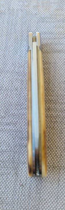 Bobby Toole Mammoth Ivory Lambsfoot Jack..3 7/8" closed...Cpm154..Fluted bolsters...coa and pouch 
