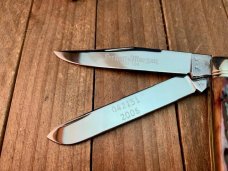 Schatt and Morgan Mini Trapper Mahogany Jigged Bone Short Run 2006