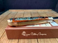 Schatt and Morgan Mini Trapper Mahogany Jigged Bone Short Run 2006