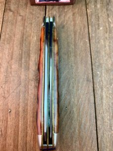 Schatt and Morgan Mini Trapper Mahogany Jigged Bone Short Run 2006