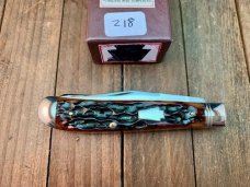 Schatt and Morgan Mini Trapper Mahogany Jigged Bone Short Run 2006