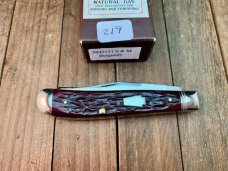 Schatt and Morgan Mini Trapper Burgundy Jigged Bone Short Run 2006