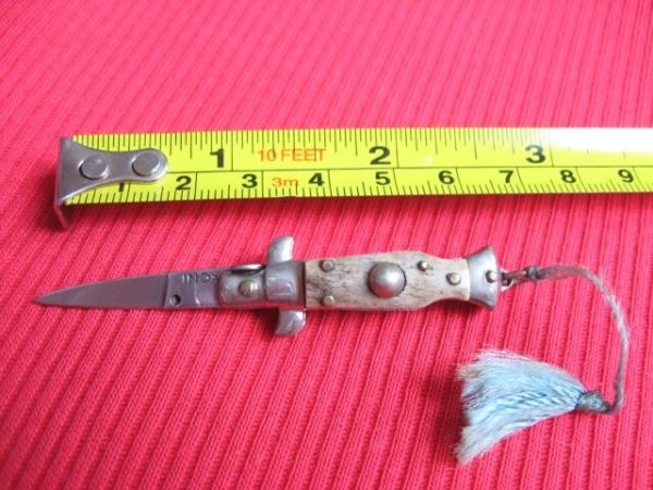 Vintage Italian STAG Mini Keychain STILETTO Switchblade Knife.