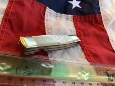 Bulldog Brand Hefty Gunstock Knife w/ Fiery Mother of Pearl Handles -NOS & Minty