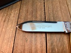 Schatt and Morgan 13th Anniversary Series Equal End Split Backspring Whittler Golden Root Bone 2003