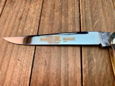 Schatt and Morgan Medium Toothpick Buffalo with MOP Shield Inlay ATS-34 2002