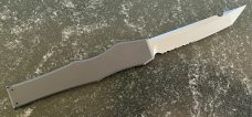 Microtech Halo 3, Tanto Bead Blast Blade, Tritium Button, Unused 