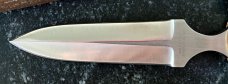 Vintage Taylor Cutlery 5th Ace Push Dagger Knife, Japan, Original Box & Sheath, Unused 