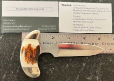 Vintage Taylor Cutlery 5th Ace Push Dagger Knife, Japan, Original Box & Sheath, Unused 