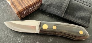 Vintage Bonanza Colt Swing Lock Knife, Barry Wood Design, Italy, Original Box & Sheath, Unused