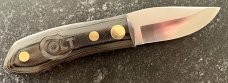 Vintage Bonanza Colt Swing Lock Knife, Barry Wood Design, Italy, Original Box & Sheath, Unused 