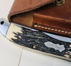 Vintage Schrade-Walden 1970-73 227UH New Condition with Original Sheath
