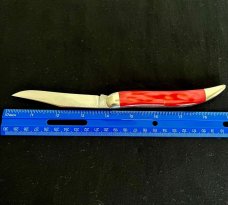 Queen Steel Red Ice Toothpick Jack Knife RI3 Made In USA 