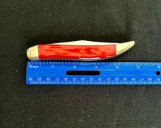 Queen Steel Red Ice Toothpick Jack Knife RI3 Made In USA 