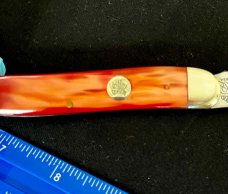 Queen Steel Red Ice Toothpick Jack Knife RI3 Made In USA 