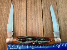 Canal Street Cutlery for Rigid Brand Muskrat Amber Carved Stag Bone 2007