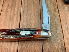 Canal Street Cutlery for Rigid Brand Muskrat Amber Carved Stag Bone 2007