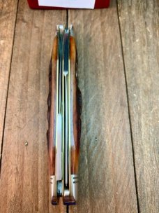 Canal Street Cutlery for Rigid Brand Muskrat Amber Carved Stag Bone 2007