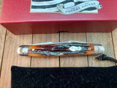 Canal Street Cutlery for Rigid Brand Muskrat Amber Carved Stag Bone 2007