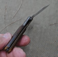 Russell Saw Cut Delrin 3 1/4" Closed Not Used Just Abused Tight Loud Snap No USA