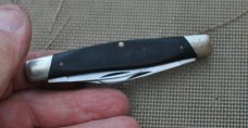 Buck 301 Camillus Made 70's Stockman Used Tight Loud Snap All Blades Black Delrin Slant Bolsters