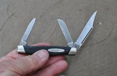 Buck 301 Camillus Made 70's Stockman Used Tight Loud Snap All Blades Black Delrin Slant Bolsters