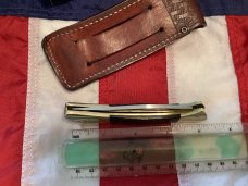 1980 Case xx Mako Shark Folding Hunter w/ Pretty Wood Handles (P158 LSSP) +Orig Sheath & Box -NOS