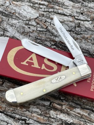 CASE XX ** FIRST PRODUCTION RUN 2024 NATURAL SMOOTH BONE MINI TRAPPER