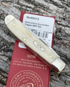 CASE XX ** FIRST PRODUCTION RUN 2024 NATURAL SMOOTH BONE MINI TRAPPER