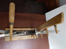 AGA 15" buffalo horn w/ swivel bolster "super nice" and extremely rare!!