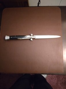 AGA 15" buffalo horn w/ swivel bolster "super nice" and extremely rare!!