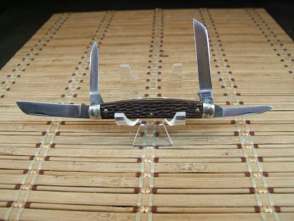 SCHRADE-WALDEN N.Y. U.S.A. NO.974 CONGRESS 4 BLADE VINT. 1956/1972 UNUSED CARBON STEEL POCKET KNIFE SCHRADE-WALDEN N.Y. U.S.A. NO.974 CONGRESS 4 BLADE VINT. 1956/1972 UNUSED CARBON STEEL POCKET KNIFE