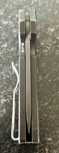 Limited Edition Protech Calmigo (2224) Steel Handle Custom Switchblade Knife, Used