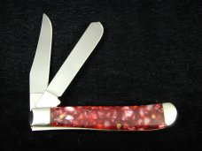 Case Smooth Cranberry Kirinite Mini Trapper Knife 13273 USA Made 2016 10207 SS