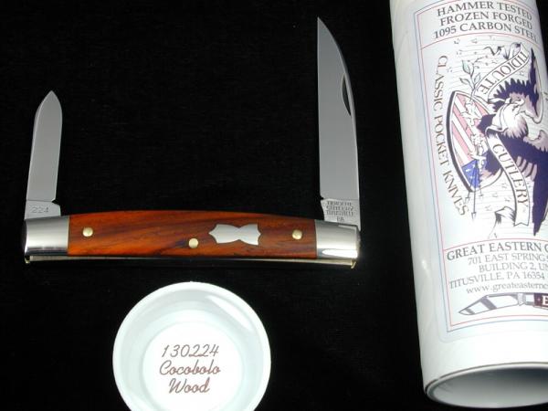 Great Eastern Cutlery Cocobolo Wood Congress Clerk Knife 130224 Wharncliffe 1095 Carbon Steel New Great Eastern Cutlery Cocobolo Wood Congress Clerk Knife 130224 Wharncliffe 1095 Carbon Steel New