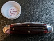 GEC 35 Ox Blood Jigged Bone Cattle Knife - LNIT