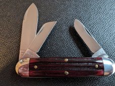 GEC 35 Ox Blood Jigged Bone Cattle Knife - LNIT