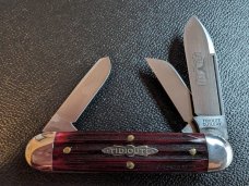 GEC 35 Ox Blood Jigged Bone Cattle Knife - LNIT