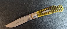 GEC 72 Green Jigged Bone Lock Back - As New