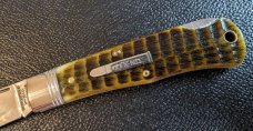 GEC 72 Green Jigged Bone Lock Back - As New