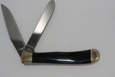 SANTA FE STONEWORKS & H & R TURQUOISE VEIN ROCK POCKET KNIFE TRAPPER 1-300