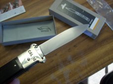 Hubertus Knife Shellpuller Patronenzieher Solingen Large Size 11 Exotic Black Ebonywood UNUSED NIB.