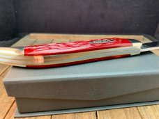 Robeson Shuredge by Queen Fish Knife with Scaler Strawberry Red Jigged Bone 1995