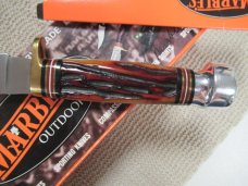 Marbles Woodcraft  Jigged Bone & Aluminum Pommel   
