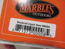 Marbles Woodcraft  Jigged Bone & Aluminum Pommel   