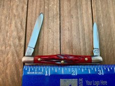 Robeson Mastercraft by Queen Tuxedo Pen Red Stag Bone 1 of 200 