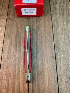 Robeson Mastercraft by Queen Tuxedo Pen Red Stag Bone 1 of 200 