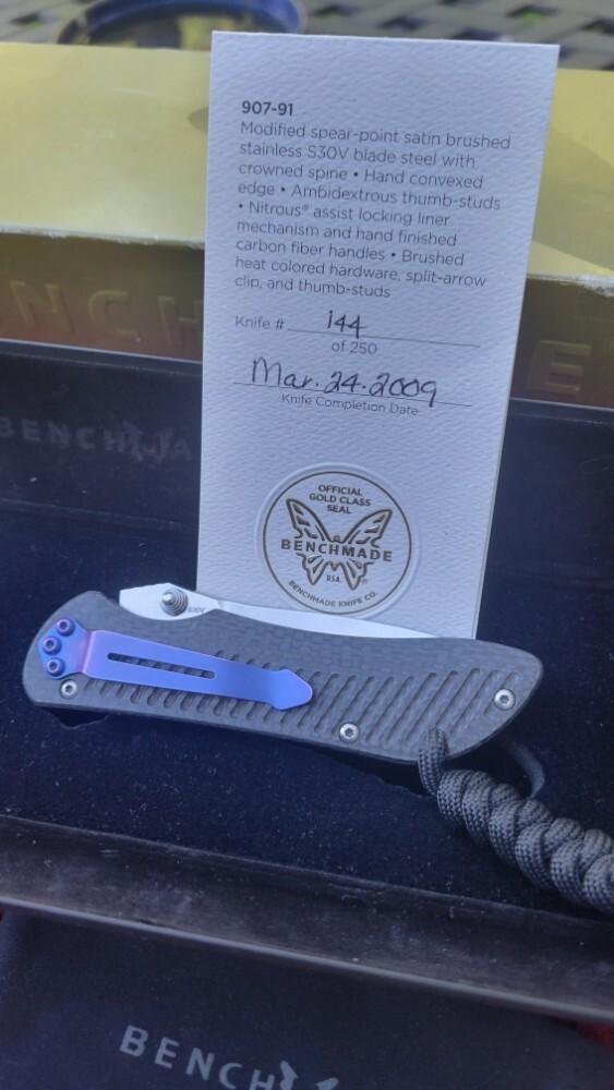 Benchmade Goldclass Nitrous Mini Stryker/ Limited Edition